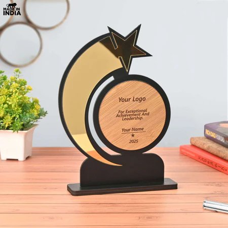 8 Wooden trophy